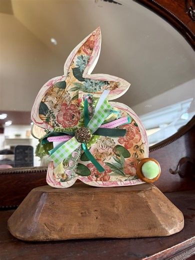 Bunny Decor Easter Shabby Chic - Etsy