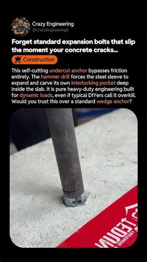 Why Professional Engineers Use Undercut Anchors Instead of Standard Bolts