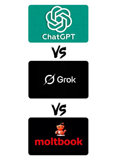 chatgpt vs grok vs moltbook ¿Quién tiene la razón? #chatgpt #grok #moltbook #ai #edit #filosofia