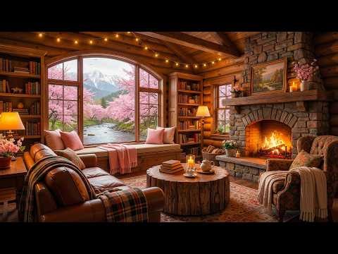 Happy Spring Jazz Music 🌸 Cozy Coffee Shop Ambience & Smooth Jazz Instrumental Music for Relaxing
