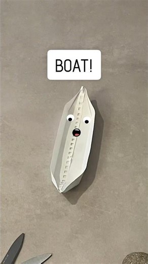 Paper Turns Into a Boat #rockpaperscissors