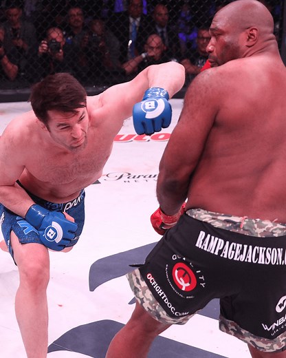Famously "undefeated" Chael Sonnen took on Quinton "Rampage" Jackson at #Bellator192 and emerged victorious, by way of a unanimous decision. | Bellator MMA