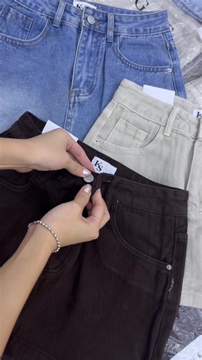 Cutting လှတဲ့ Jean skirt အတိုလေး — Stylish short jean skirt
