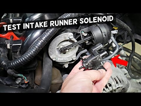 HOW TO TEST INTAKE RUNNER SOLENOID ON A CAR