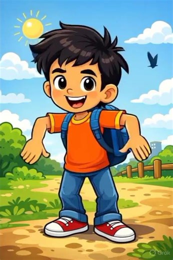 smart school boy #cartoon #explore #shere #trending #viral