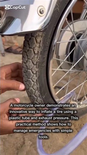 innovative way to inflate a tire