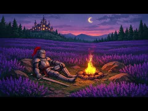 Medieval Fantasy Knight Campfire Scene | Relaxing Animated Background (Free Download)