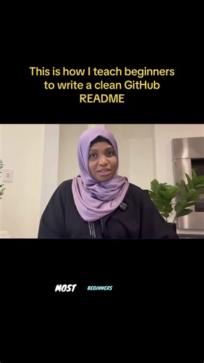 How to Write a Clean GitHub README (Beginner Friendly) #TikTokCreatorSearchInsightsIncentive #GitHubBasics #GitHubREADME #LearnProgramming #codewithaysha