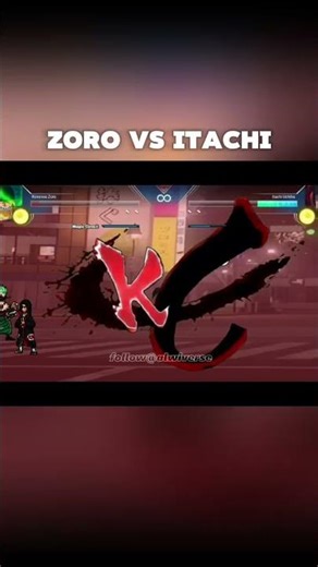ZORO VS ITACHI "The Ultimate Anime Showdown! (MUGEN Battle)"