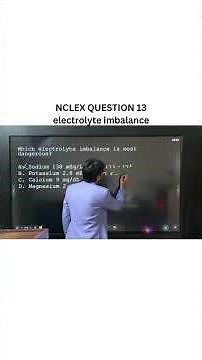 13- Electrolyte Imbalance NCLEX Questions