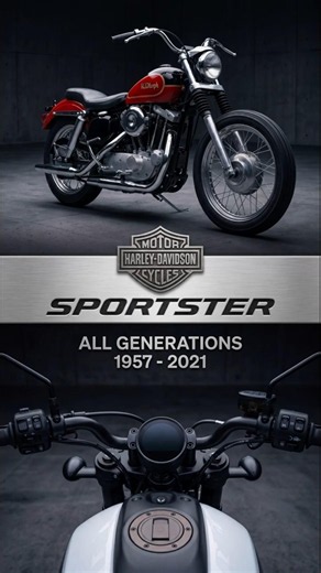 40 HP to 121 HP: The Harley Sportster Evolution #harleydavidson