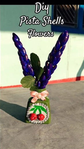 Diy Pista Shells Flowers |Aesthetic Pista Shells Flowers Craft Idea🤯💡 #shorts #viral #pistashell