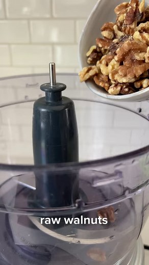 These Fudgy No-Bake Brownies from the How Not to Die Cookbook are a quick, easy, and healthful way to satisfy your sweet tooth. Interventional trials have shown that eating nuts improves artery function, and nut consumption may also improve blood sugar control, lower cholesterol, suppress inflammation, reduce oxidative stress, and feed our friendly gut flora. INGREDIENTS: 1 cup raw walnuts 1⅓ cups dates, pitted ½ cup raw almond butter ½ cup unsweetened cocoa powder ⅓ cup crushed pecans METHOD: G