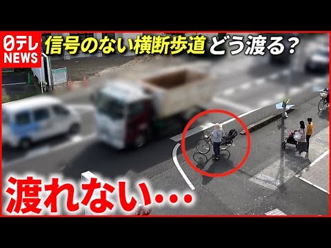 【定点観測】信号のない横断歩道 どう渡る？"大人も手を上げよう"運動 愛媛 NNNセレクション