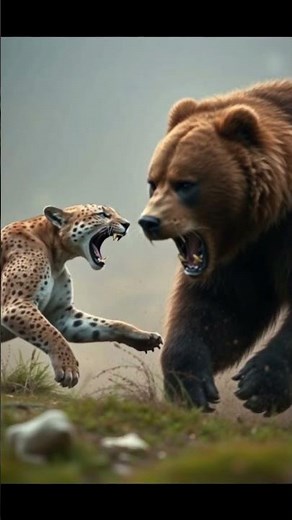 Grizzly vs Lion: Epic Forest Showdown!