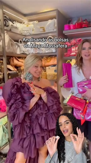 Essa moça é especialista em bolsas de luxo e fez um vídeo analisando as bolsas da Maya Massafera. Tô em choque com o nível dos detalhes… e o fecho na Maya no final!