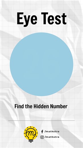 Can you see the hidden number? 👀 This eye test challenges your focus and attention. Try this visual challenge. Look carefully and comment what you see in this optical illusion puzzle👇 Follow Mathstro for more mind puzzles. #EyeTest #VisualChallenge #BrainTeaser #mathstro | Mathstro