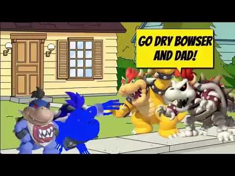 Dark Bowser Jr. and Dark Dry Bowser Jr. Tries To Beat Up Bowser Jr. and Dry Bowser Jr./GD (Reupload)
