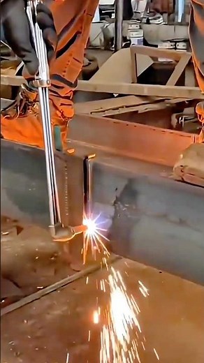 Oxy Acetylene Welding Process on Steel Beams for Strong Structural Connections