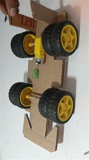 How to Make a High Speed 8 Wheel Racing Car Using Cardboard | DC Motor Gearbox DIY#automobile #diy