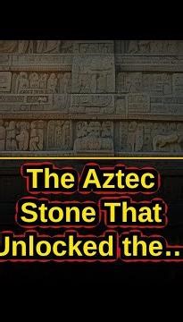 The Aztec Stone That Unlocked the Secrets of Blood and Stars?