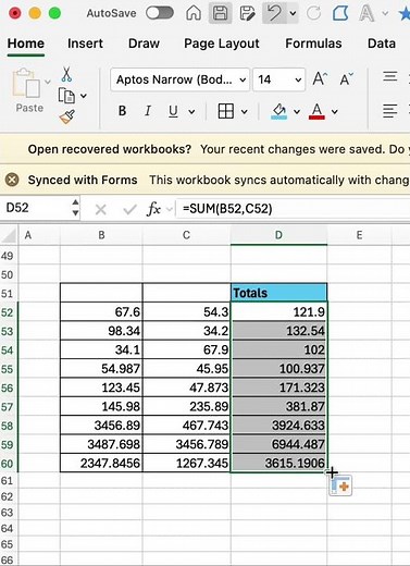 How to do Addition in Excel | SUM Formula in Excel #excel #exceltips #exceltutorial