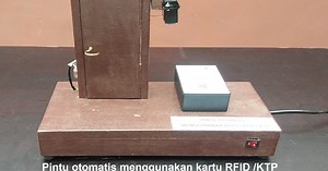 PINTU OTOMATIS DENGAN KARTU RFID