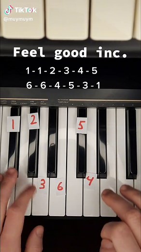 Gorillaz 'Feel Good Inc.' Piano Tutorial