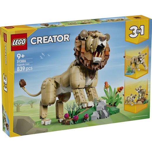 Buy LEGO Creator 3 in 1 Wild Animals: Majestic Lion Toy 31386 | LEGO | Argos