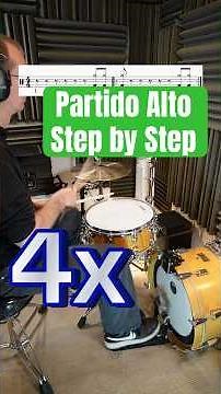 PARTIDO ALTO (funky brazilian drum groove) step by step lesson
