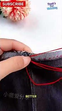 Shorten Jeans at Home With This Easy Hand-Stitching Trick. #fashiontips #sewingtips #stylemistakes