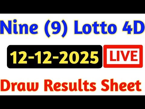 12/12/2025 Nine Lotto Results | 4d Result Today | 9 Lotto 4d Results | Today 4d Result Live