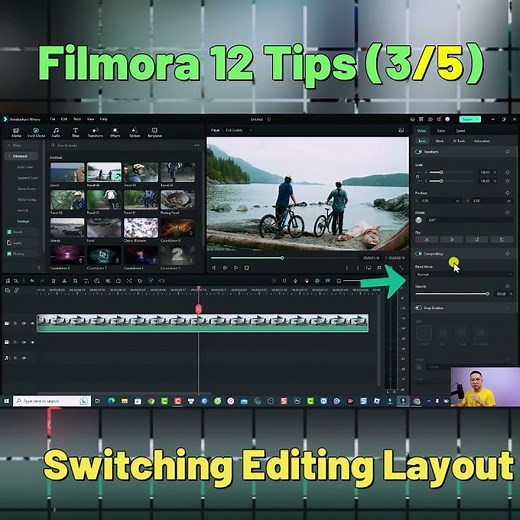 Switching Layout Modes in Filmora 12 #shorts