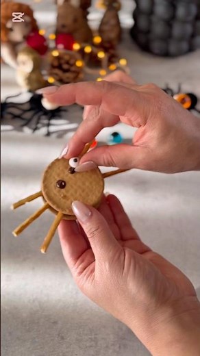 Creepy-Cute Halloween Spider Cookies 🕷️🎃 | Easy & Fun Treats!