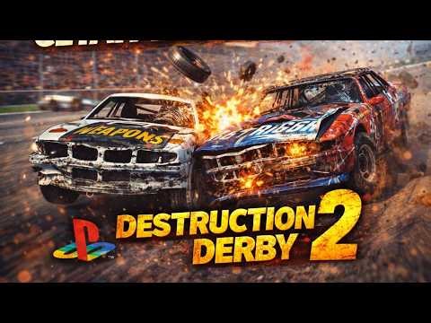 DESTRUCTION DERBY 2 : Le Jeu PS1 le PLUS CHAOTIQUE ?! 💥 (Test Nostalgie)