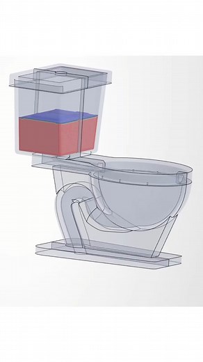 Let’s be real, we both know that we spend way too much time in this room watching TikTok videos. 🚽🧻🚾 #SIMULIA #Simulation #water #waterconsumption #toilet #fluiddynamics #3DEXPERIENCE #wc