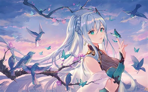 【osu!】藍月なくる - Monochrome Butterfly [Gibune's Insane] - 4.87* with HD 95acc