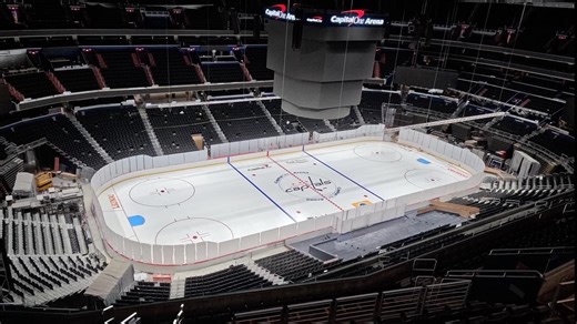 Capital One Arena Ice Install for 2025-26