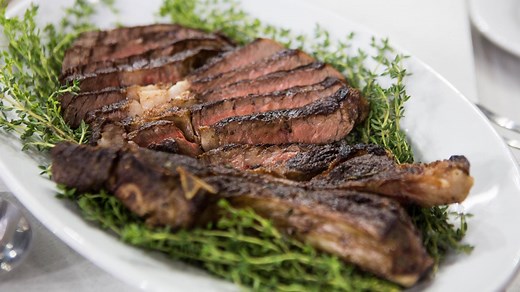 Al Roker makes rib-eye steak with creamed spinach and baked potato