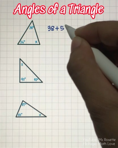 58K views · 940 reactions | Understanding Interior Angles of a Triangle 勞 #mathlove #mathematics | Math Love | Facebook