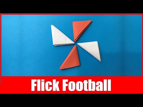 How to Make a Paper Football | DIY Flick Football | Easy Origami (Very Fun)