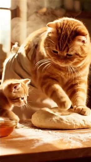 "The Cutest Cat Kneading Ever 😻🐾"