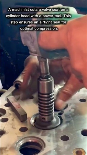 Cutting Valve Seats on a Cylinder Head