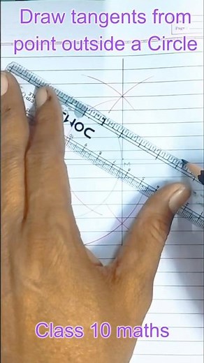 Easy Way to Construct Tangents to a Circle from an Outside Point