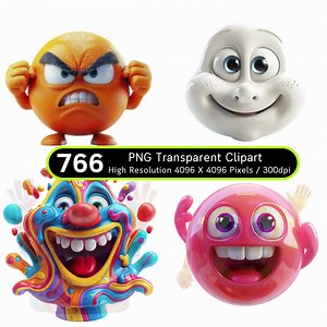 766 Funny Face Clipart Mega Bundle, Emoji Face PNG, Funny Clipart, Digital Download PNG, Sublimation Bundle, PNG Clipart Bundle, 300dpi - Etsy