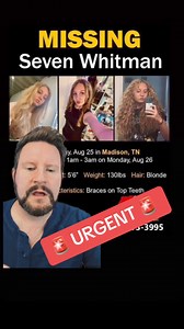 URGENT MISSING CHILD - Seven Whitman is missing from Madison, TN - TBI has issued an endangered child alert. #Missing #MissingChild #Nashville #Urgent #News #BreakingNews #FYP | Justinthenickofcrime