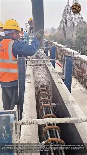 Massive Concrete Pour Building a Bridge Deck Structure: Pouring the Foundation for a New Bridge