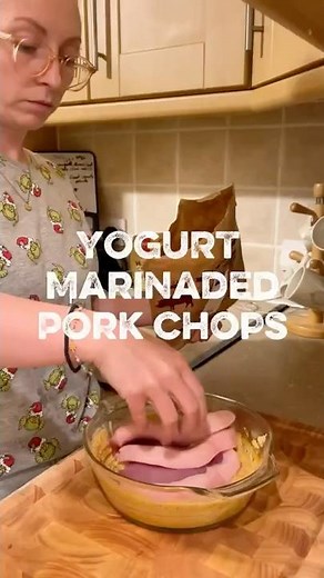 Yogurt Marinated Pork Chops RECIPE 👇🏻 #yogurtmarinade