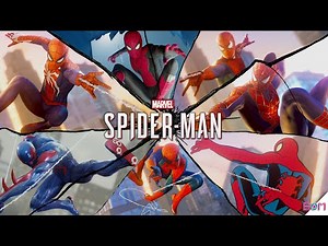 SPIDER-MAN PS4 - Takedowns and Finishers (All 45 Suits)