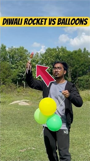 SKY ROCKET vs BALLOON Experiment #shorts 🚀